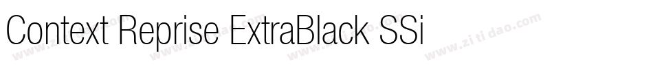 Context Reprise ExtraBlack SSi Extra Black字体转换